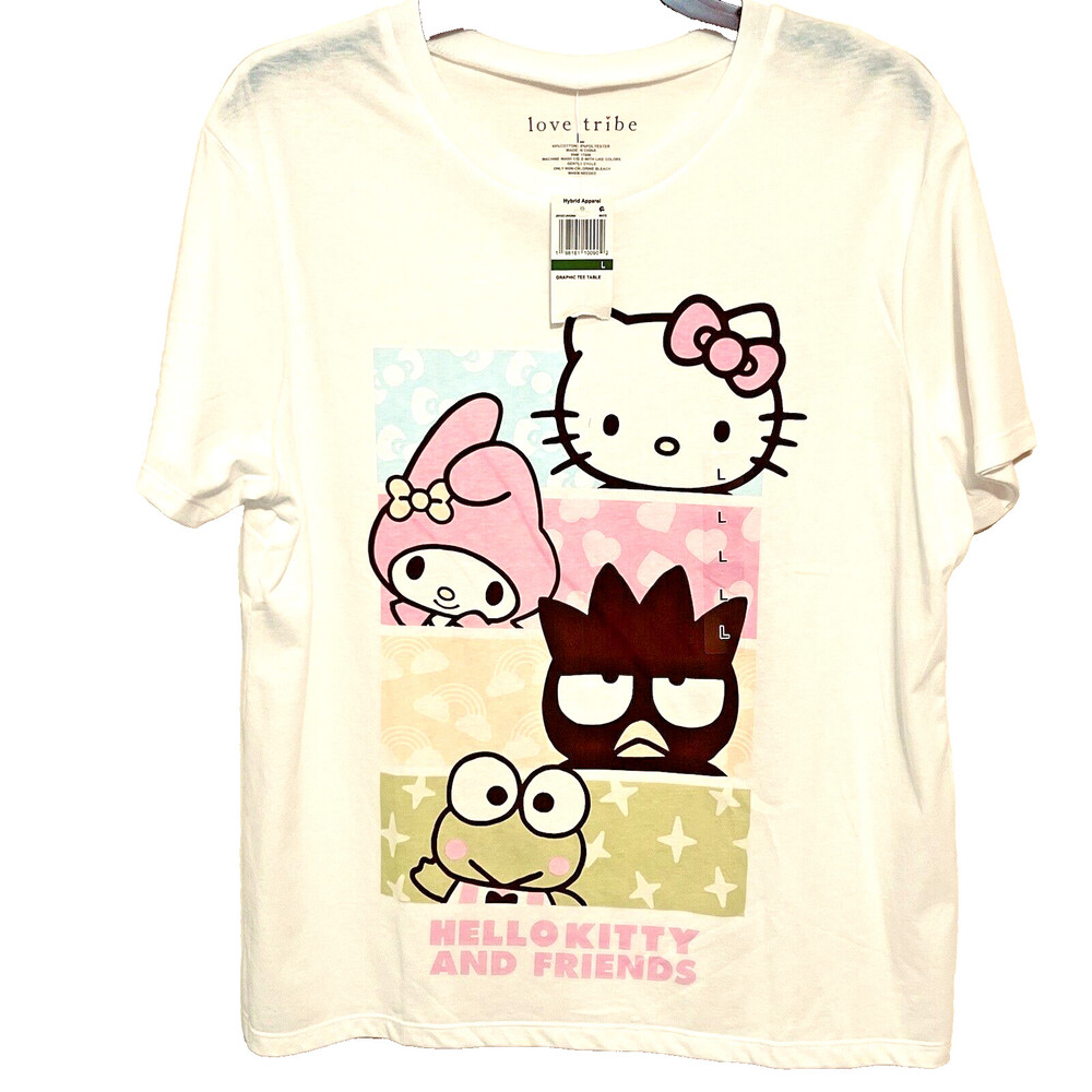 Love Tribe - Juniors Hello Kitty and Friends Tee Shirt L